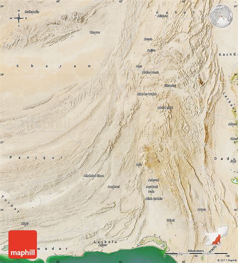 Satellite Map of Khuzdar