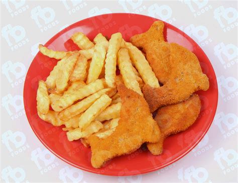 Crispy Breaded Fish Shapes x 1kg - FB Imports