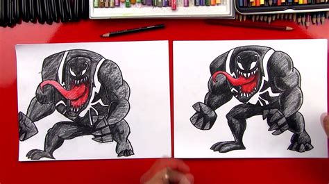 How To Draw Venom And Carnage