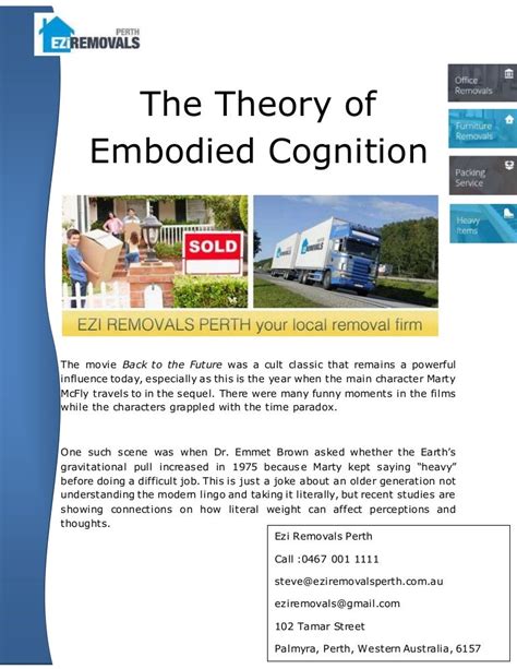 The Theory of Embodied Cognition