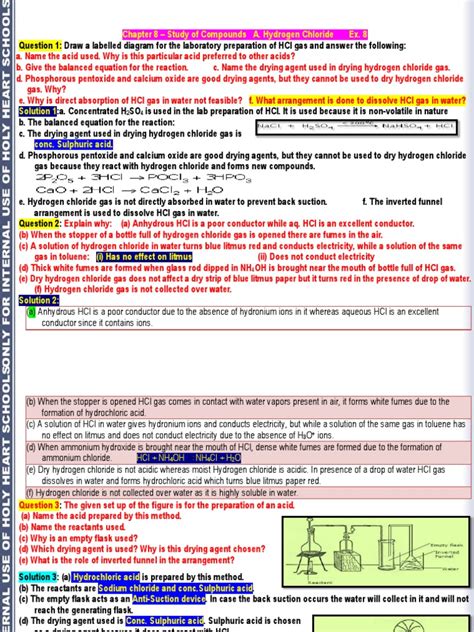 HCL Solution Final | PDF | Hydrochloric Acid | Chlorine