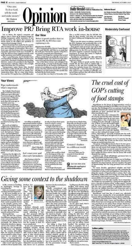 Daily Herald editorial page strives to foster debate