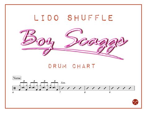 Lido Shuffle - Boz Scaggs - Drum Chart — Cypress Bartlett