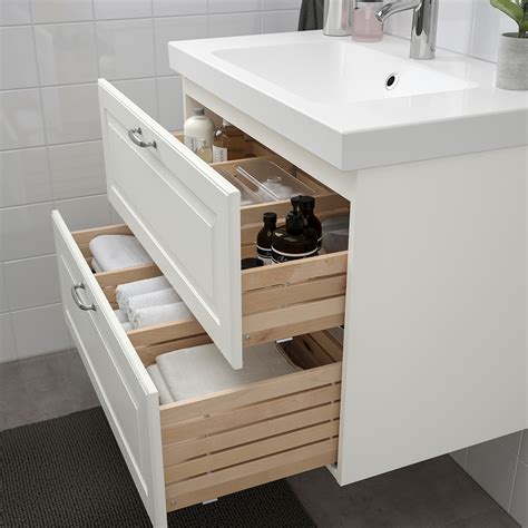 GODMORGON wash-stand with 2 drawers, Kasjön white, 80x47x58 cm | IKEA Indonesia