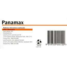 Panamax Paracetamol 500mg 100 Tablets | Woolworths