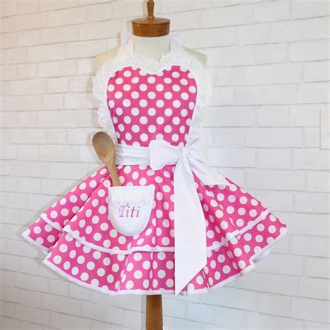 Polka Dot Apron - Etsy