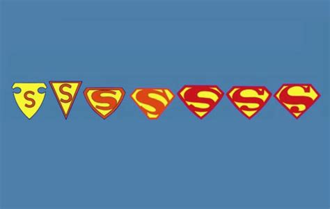 Superman logo evolution, the classic S symbol | Logo Design Love