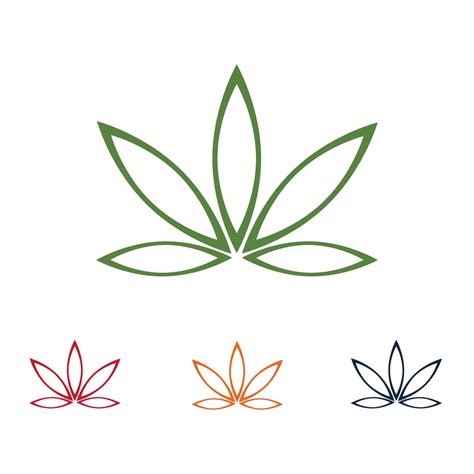 cannabis logo design 5725704 Vector Art at Vecteezy