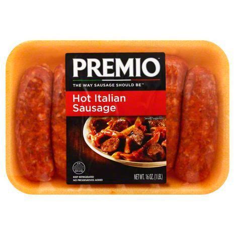 Buy Premio Sausage, Hot Sausage - 16 Ounces Online | Mercato