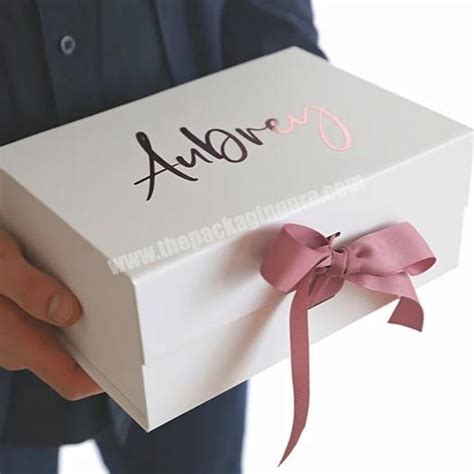 Cardboard Gift Box Luxury Box With Ribbon Magnetic Closure Folding ...