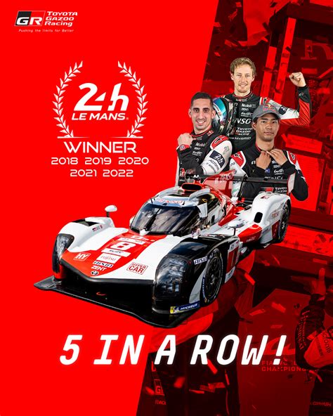 TOYOTA GAZOO Racing WEC on Twitter: "Victory!! 2022 Le Mans 24 Hours winners! 🍾 🏆🏆🏆🏆🏆 #LeMans24 ...