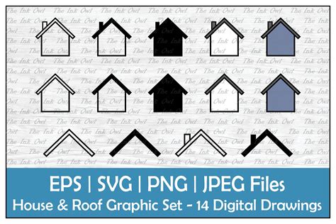 House Roof Outline Clipart Image