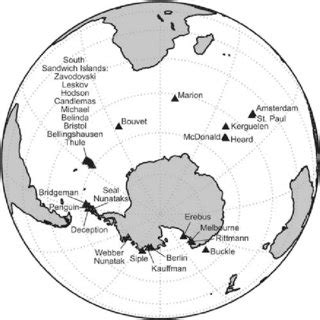 General location map showing volcanoes with reported historic activity... | Download Scientific ...