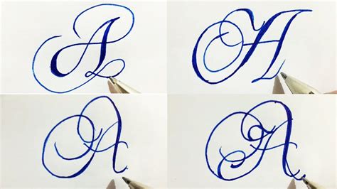 Stylish alphabets calligraphy | Letter A in calligraphy | alphabet A in ...