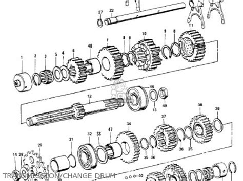 Kawasaki Z1 1973 Usa parts list partsmanual partsfiche