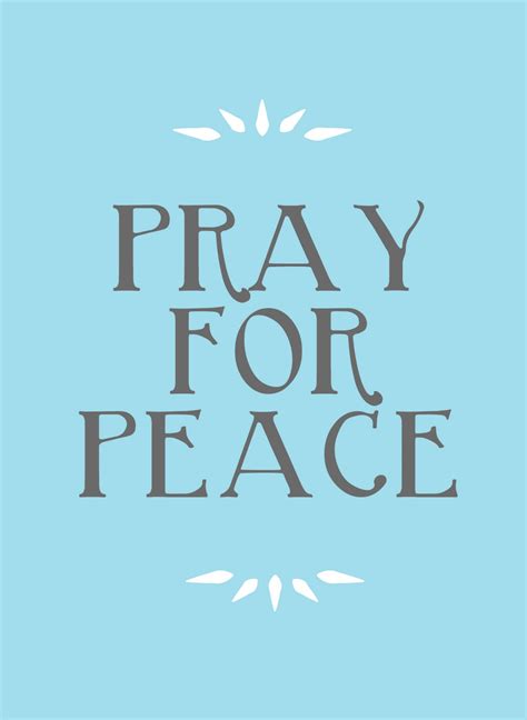 Pray For Peace.