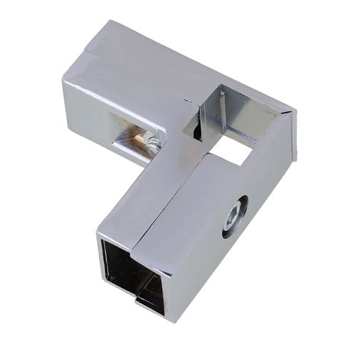 Buy RDEXP Aluminum Alloy 3 Way L Shape Square Tube Clamp Tube Connector Pipe Fittings Online at ...