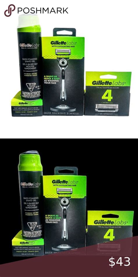 Gillette Labs Mens Razor & Shaving Bundle in 2022 | Gillette, Mens razors, Shave gel