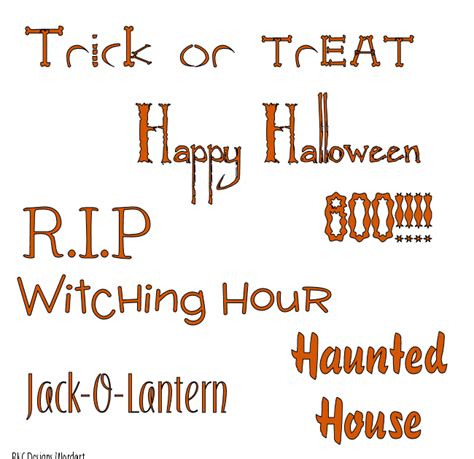 BKC Designs: Halloween WordArt