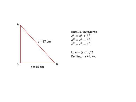 Cara Menghitung Sisi Miring Segitiga