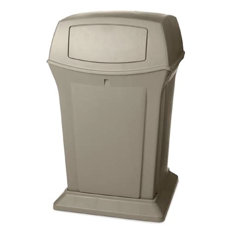 Rubbermaid Commercial Products Ranger 45-Gallon Beige Plastic ...