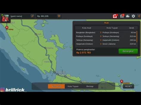 Bus simulator Indonesia new map 3 jambi palembang lampung - YouTube