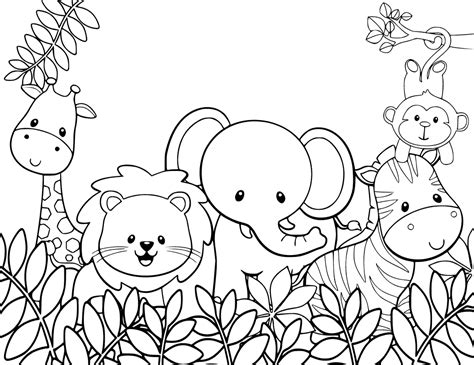 Cute Animal Coloring Pages - Best Coloring Pages For Kids