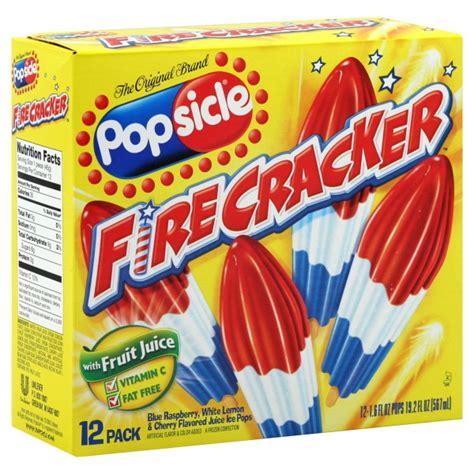 Popsicle Ice Pops Firecracker - 8 ct