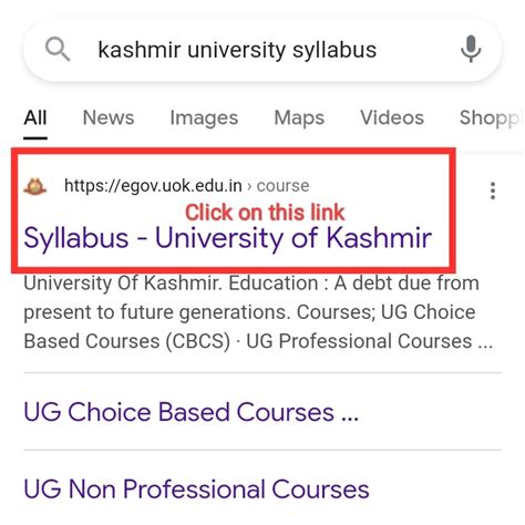 How To Download Kashmir University Syllabus | Step by Step Explained - JK Student Info