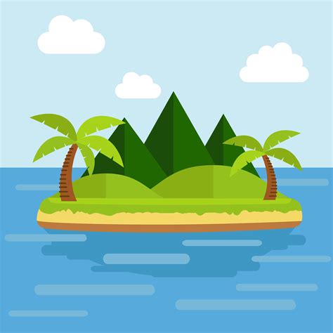 Tropical Island 340726 Vector Art at Vecteezy