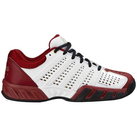 K-Swiss Kids BigShot Light 2.5 Shoes - White/Red - Tennisnuts.com