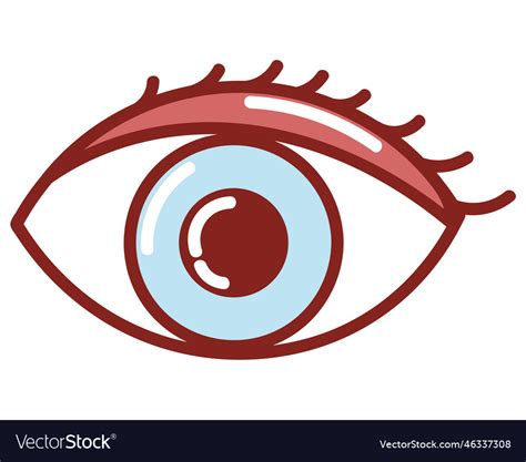 Eye human body Royalty Free Vector Image - VectorStock