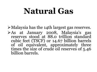 Malaysia natural resources