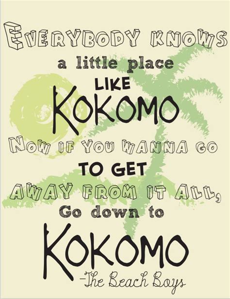 Kokomo.The beach boys | Lyrics to live by, Favorite lyrics, Kokomo lyrics