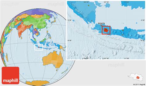 Political Location Map of Kab. Bandung