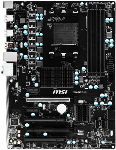 Μητρικη MSI 970a-g43 Plus Retail - Μητρικη καρτα (PER.523940)