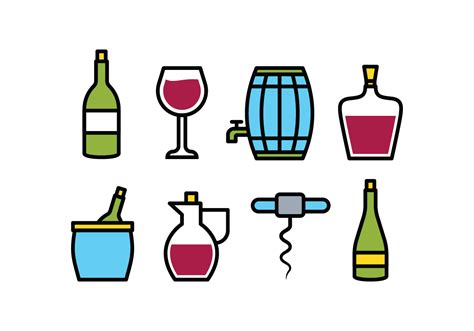 Wine Icon Pack 157617 Vector Art at Vecteezy