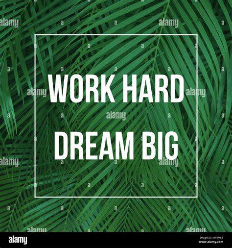 Work hard, dream big. Business motivational text poster. Social media ...