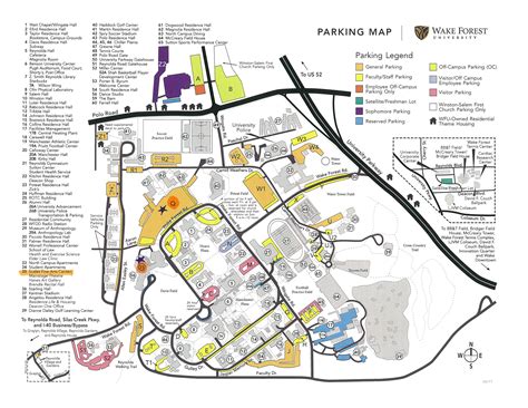 Wake Forest University Campus Map