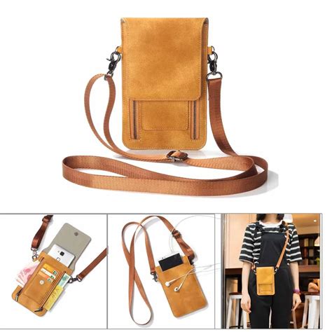 Universal Mobile Phone Pouch Women Smartphone Bag Zipper Shoulder ...