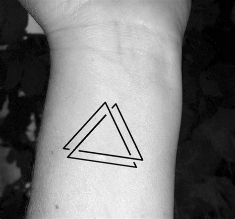 Triangle tattoo triple triangle tattoo three triangles tattoo