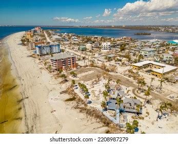 Massive Destruction On Fort Myers Beach Stock Photo 2208987279 ...