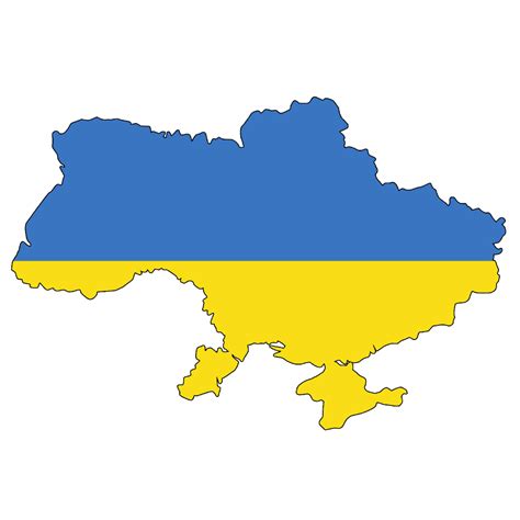 Flag map of Ukraine | Symbol Hunt