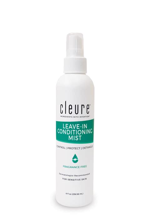 Amazon.com : Cleure Fragrance Free Leave-In Conditioner for Dry, Frizzy, Straight & Curly Hair ...