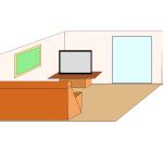 Fictional apartment in a skyscraper | Free SVG