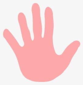 Clip Art Pink Baby Handprint - Red Right Hand Clip Art, HD Png Download , Transparent Png Image ...