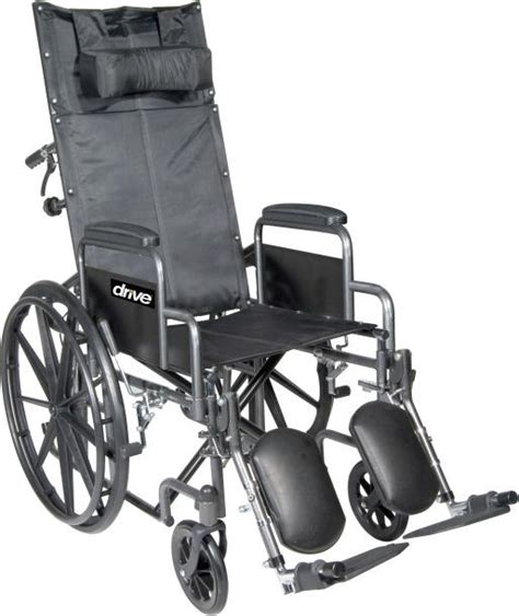 Silver Sport Full Reclining High Back Wheelchair 18” (SSP18RBDDA)