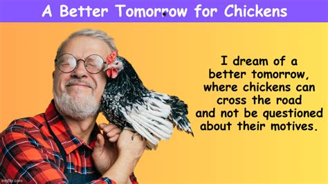 A Better Tomorrow for Chickens - Imgflip