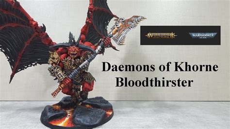 Daemons Of Khorne Bloodthirster - YouTube