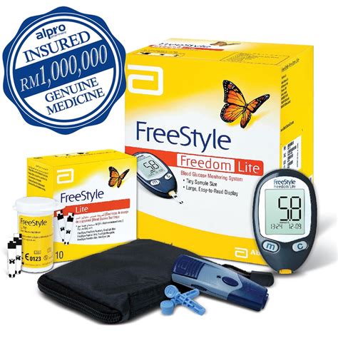 Abbott Freestyle Freedom Lite Glucose Meter FREE 10 Test Strips | Shopee Malaysia